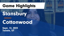 Stansbury  vs Cottonwood  Game Highlights - Sept. 12, 2023