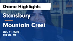 Stansbury  vs Mountain Crest  Game Highlights - Oct. 11, 2023