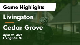 Livingston  vs Cedar Grove  Game Highlights - April 12, 2022