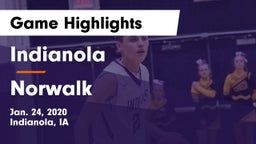 Indianola  vs Norwalk  Game Highlights - Jan. 24, 2020