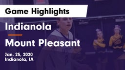 Indianola  vs Mount Pleasant  Game Highlights - Jan. 25, 2020