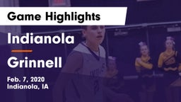 Indianola  vs Grinnell  Game Highlights - Feb. 7, 2020