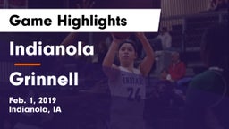 Indianola  vs Grinnell  Game Highlights - Feb. 1, 2019