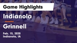 Indianola  vs Grinnell  Game Highlights - Feb. 15, 2020