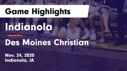 Indianola  vs Des Moines Christian  Game Highlights - Nov. 24, 2020