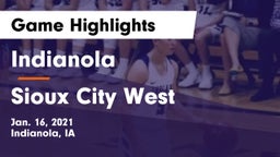 Indianola  vs Sioux City West   Game Highlights - Jan. 16, 2021