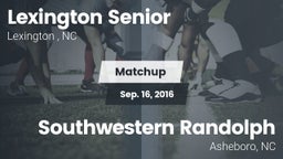 Matchup: Lexington Senior vs. Southwestern Randolph  2016