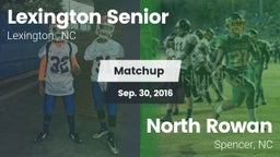 Matchup: Lexington Senior vs. North Rowan  2016
