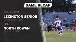Recap: Lexington Senior  vs. North Rowan  2016