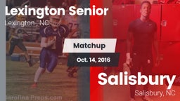 Matchup: Lexington Senior vs. Salisbury  2016