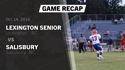 Recap: Lexington Senior  vs. Salisbury  2016