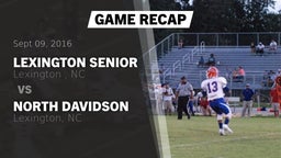 Recap: Lexington Senior  vs. North Davidson  2016