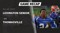 Recap: Lexington Senior  vs. Thomasville  2016