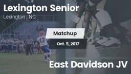 Matchup: Lexington Senior vs. East Davidson JV 2017