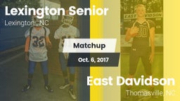 Matchup: Lexington Senior vs. East Davidson  2017