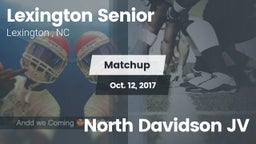 Matchup: Lexington Senior vs. North Davidson JV 2017