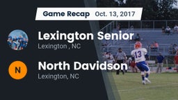 Recap: Lexington Senior  vs. North Davidson  2017