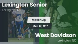 Matchup: Lexington Senior vs. West Davidson  2017