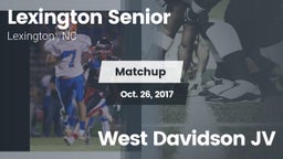 Matchup: Lexington Senior vs. West Davidson JV 2017