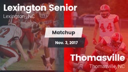 Matchup: Lexington Senior vs. Thomasville  2017