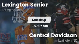 Matchup: Lexington Senior vs. Central Davidson  2018