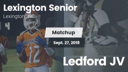 Matchup: Lexington Senior vs. Ledford JV 2018