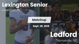 Matchup: Lexington Senior vs. Ledford  2018