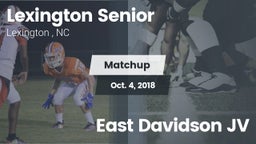 Matchup: Lexington Senior vs. East Davidson JV 2018