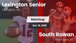 Matchup: Lexington Senior vs. South Rowan  2018
