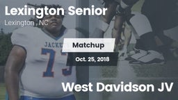Matchup: Lexington Senior vs. West Davidson JV 2018