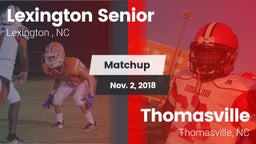 Matchup: Lexington Senior vs. Thomasville  2018