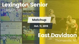 Matchup: Lexington Senior vs. East Davidson  2019