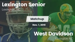 Matchup: Lexington Senior vs. West Davidson  2019