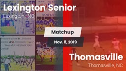 Matchup: Lexington Senior vs. Thomasville  2019