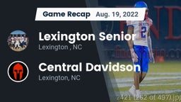 Recap: Lexington Senior  vs. Central Davidson  2022