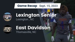 Recap: Lexington Senior  vs. East Davidson  2023