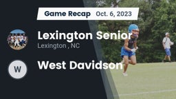 Recap: Lexington Senior  vs. West Davidson   2023