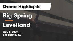 Big Spring  vs Levelland  Game Highlights - Oct. 3, 2020