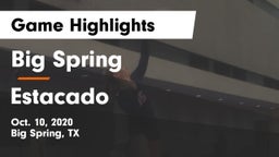 Big Spring  vs Estacado  Game Highlights - Oct. 10, 2020