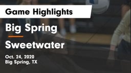 Big Spring  vs Sweetwater  Game Highlights - Oct. 24, 2020