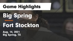 Big Spring  vs Fort Stockton  Game Highlights - Aug. 14, 2021
