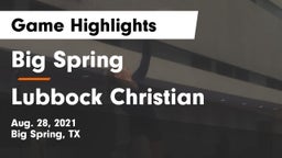 Big Spring  vs Lubbock Christian  Game Highlights - Aug. 28, 2021