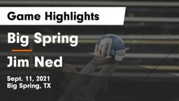 Big Spring  vs Jim Ned  Game Highlights - Sept. 11, 2021