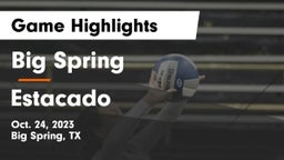 Big Spring  vs Estacado  Game Highlights - Oct. 24, 2023