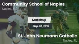 Matchup: Comm School Naples vs. St. John Neumann Catholic  2016