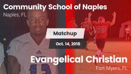 Matchup: Comm School Naples vs. Evangelical Christian  2016