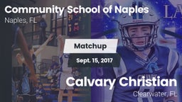 Matchup: Comm School Naples vs. Calvary Christian  2017