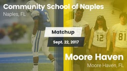 Matchup: Comm School Naples vs. Moore Haven  2017