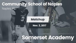 Matchup: Comm School Naples vs. Somerset Academy 2017