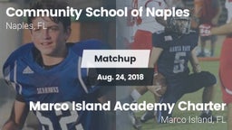 Matchup: Comm School Naples vs. Marco Island Academy Charter  2018